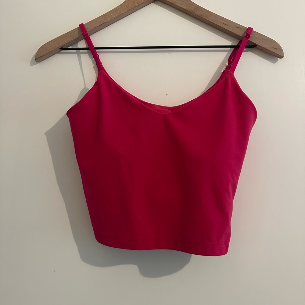Lululemon Align Cropped Pink Cami Top
